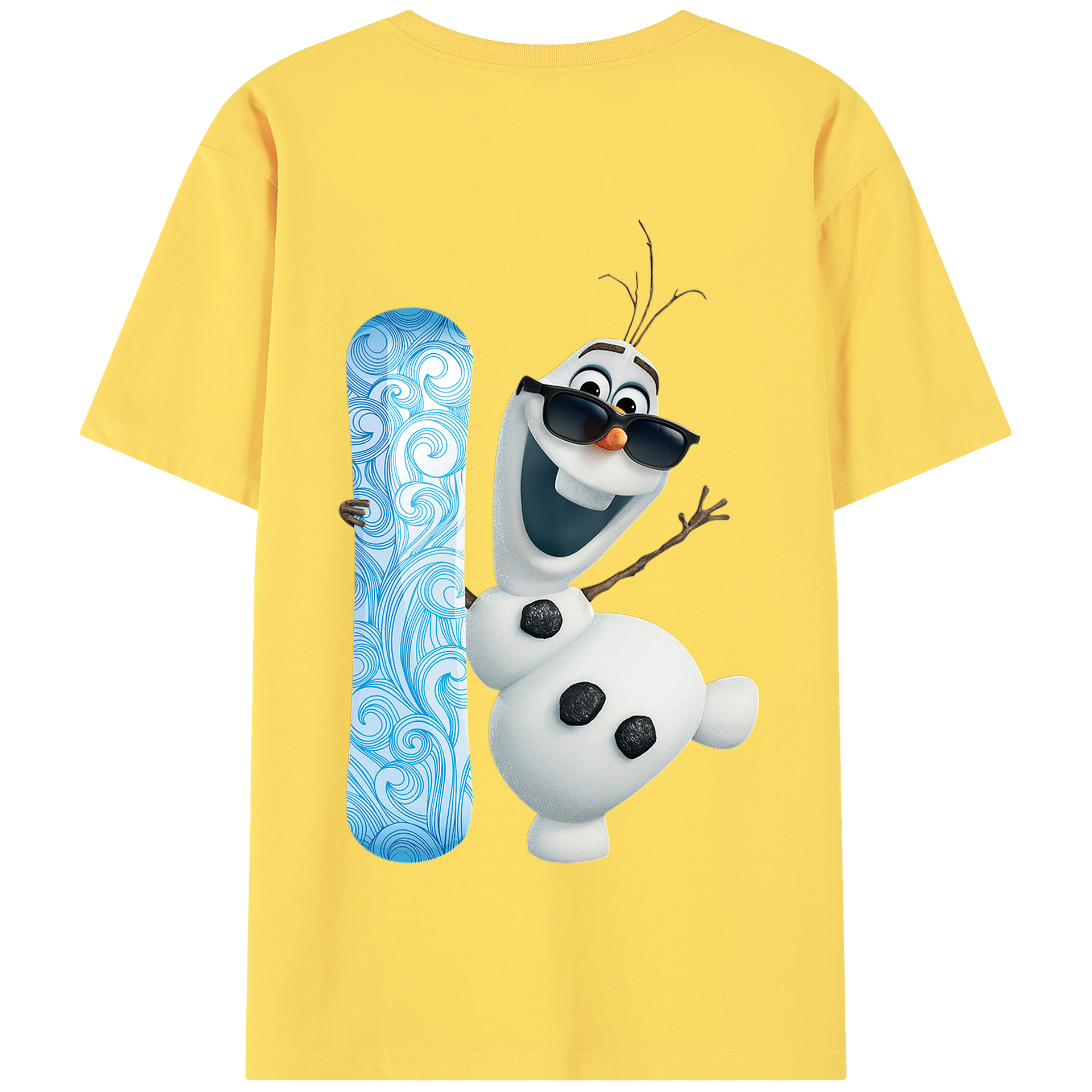 （画像用） アナと雪の女王 アンナ エルサ Frozen Anna Elsa 綿100％半袖Tシャツ（背面プリント）