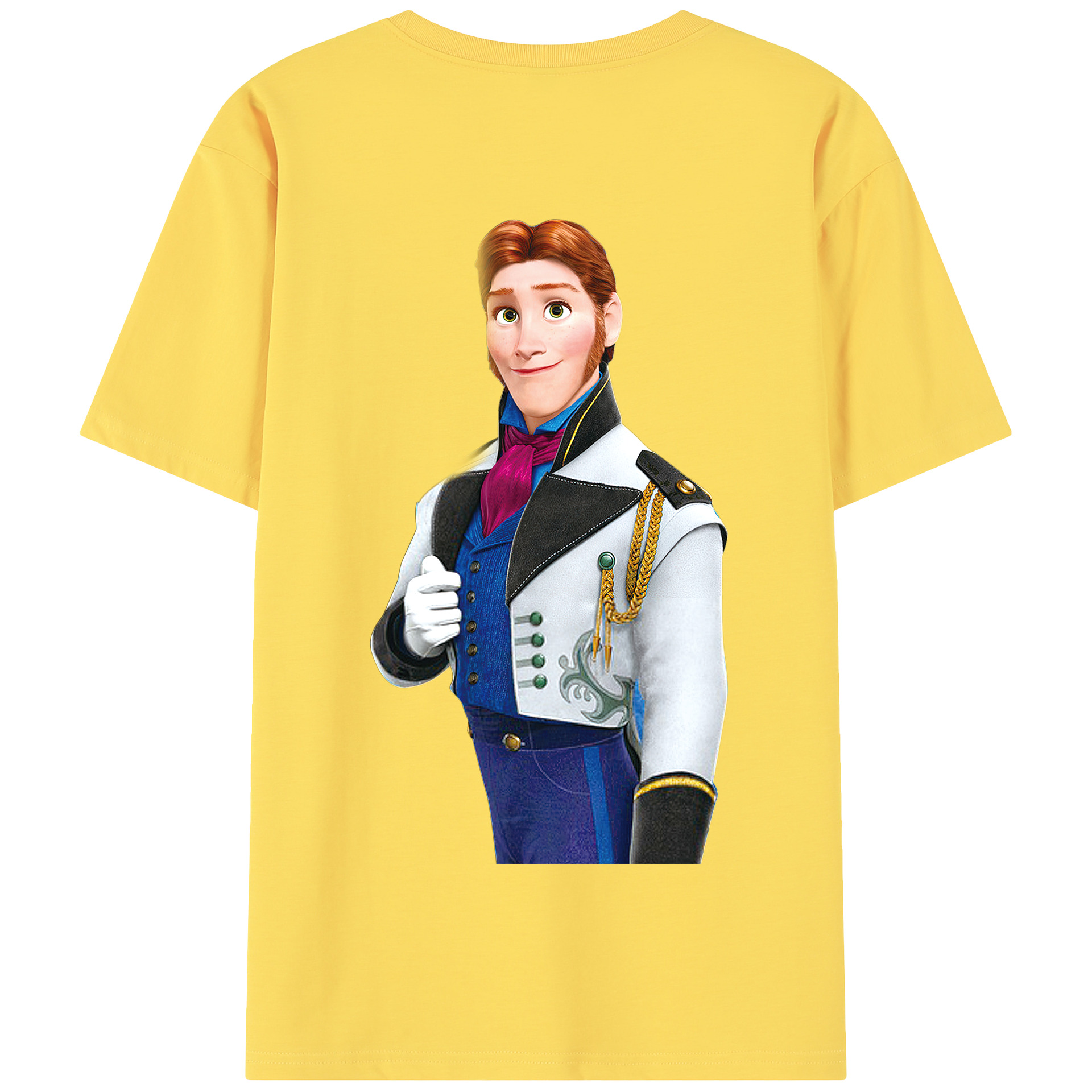 （画像用） アナと雪の女王 アンナ エルサ Frozen Anna Elsa 綿100％半袖Tシャツ（背面プリント）