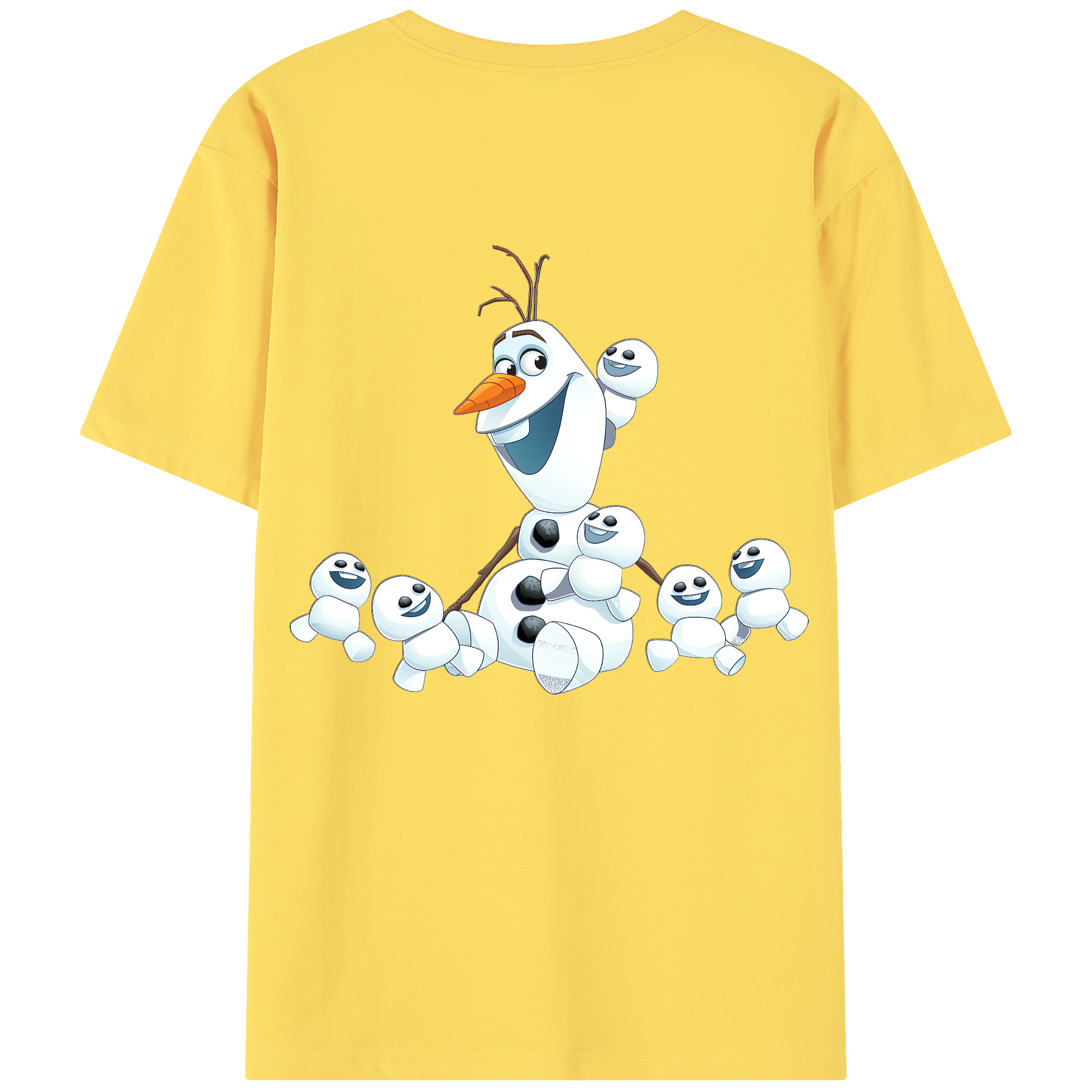（画像用） アナと雪の女王 アンナ エルサ Frozen Anna Elsa 綿100％半袖Tシャツ（背面プリント）