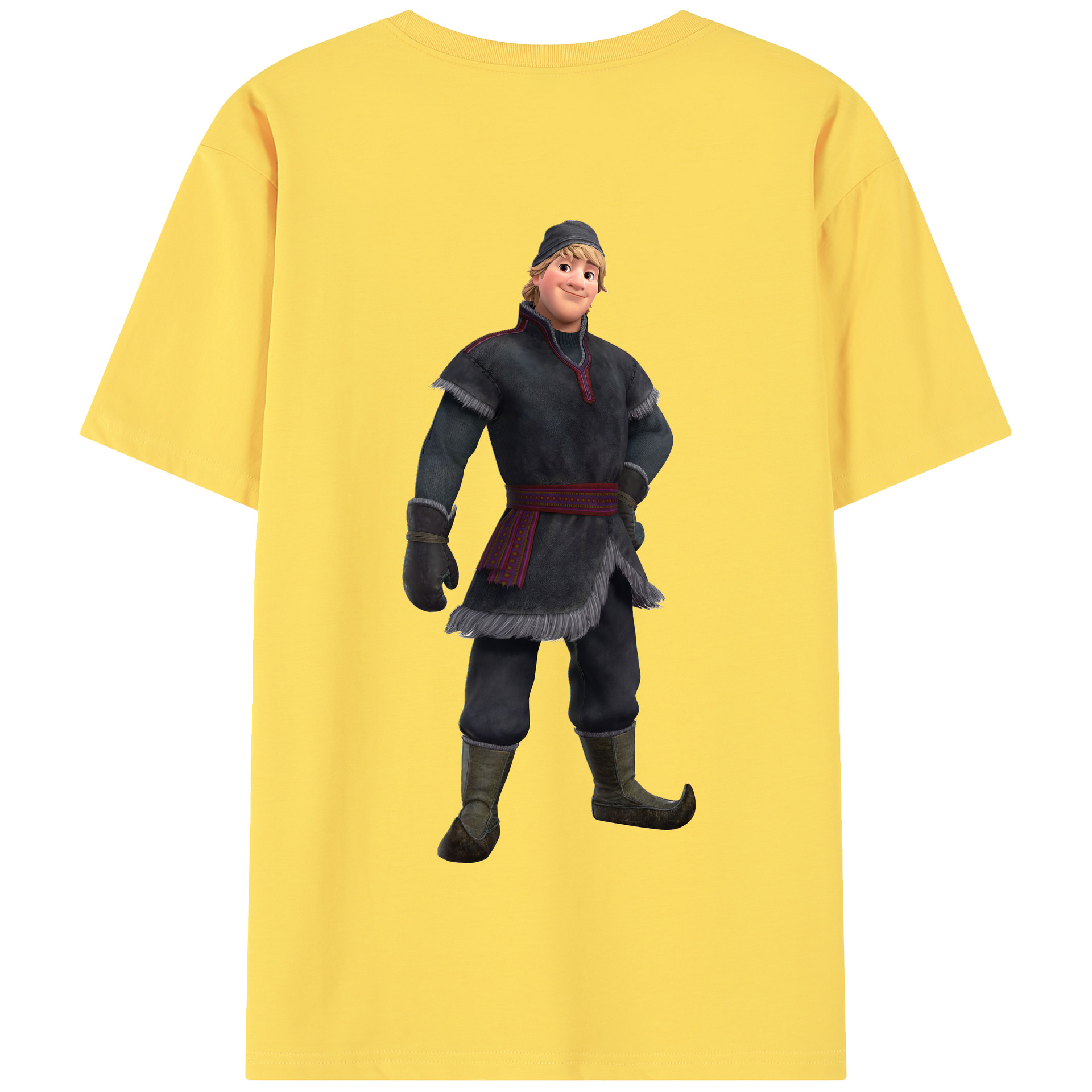 （画像用） アナと雪の女王 アンナ エルサ Frozen Anna Elsa 綿100％半袖Tシャツ（背面プリント）