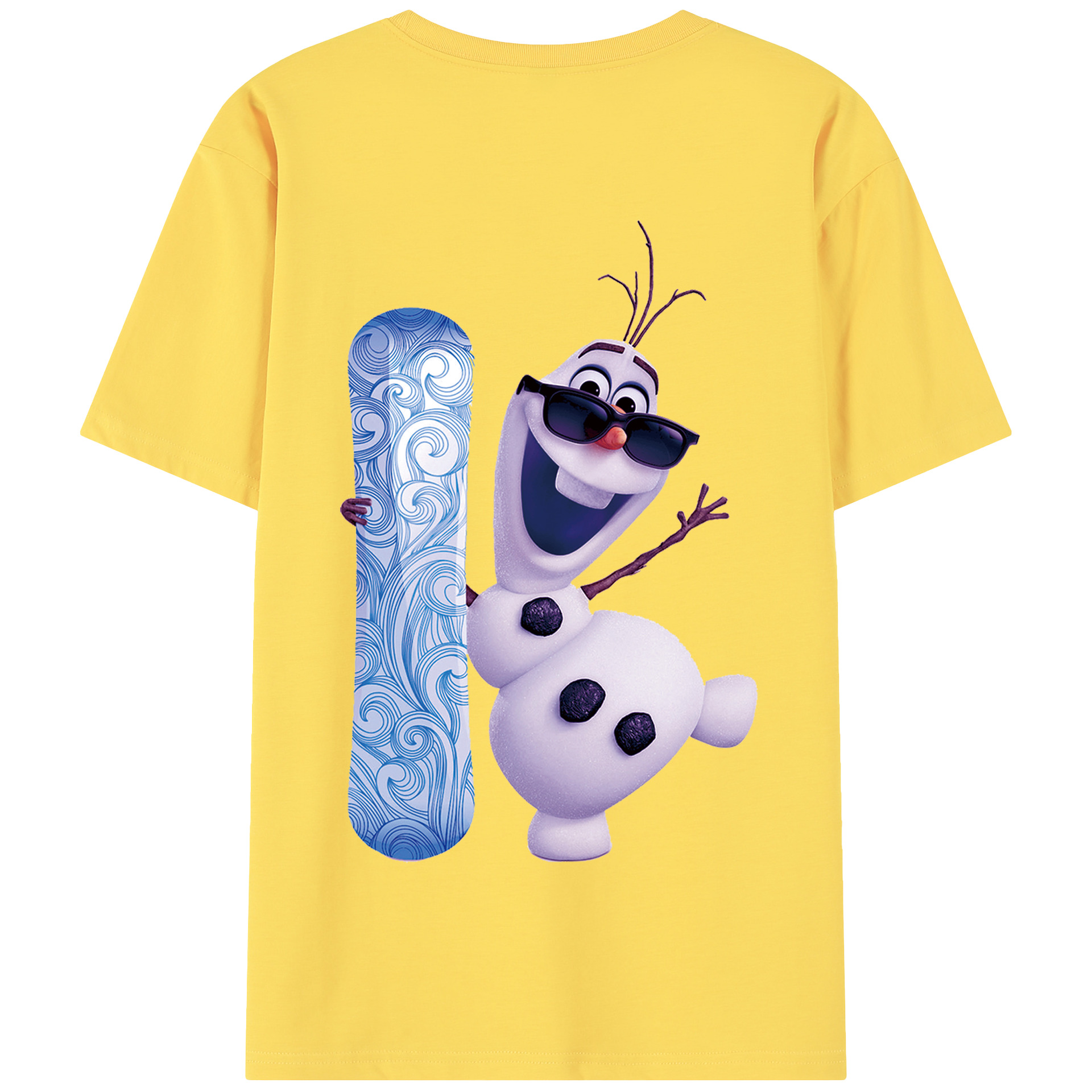 （画像用） アナと雪の女王 アンナ エルサ Frozen Anna Elsa 綿100％半袖Tシャツ（背面プリント）
