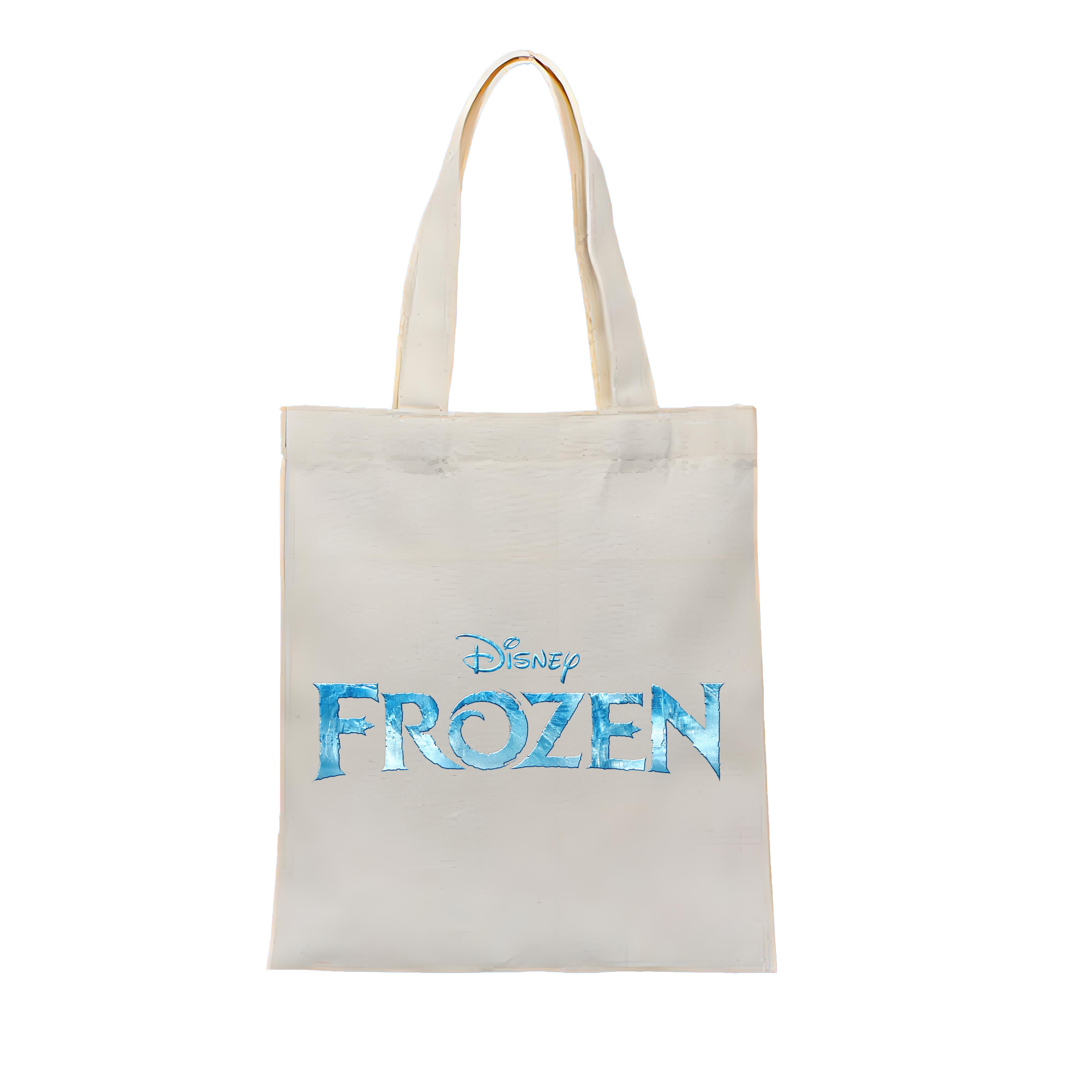 （画像用） アナと雪の女王 アンナ エルサ Frozen Anna Elsa 縦型キャンバス生地手提げバッグ　トートバッグ