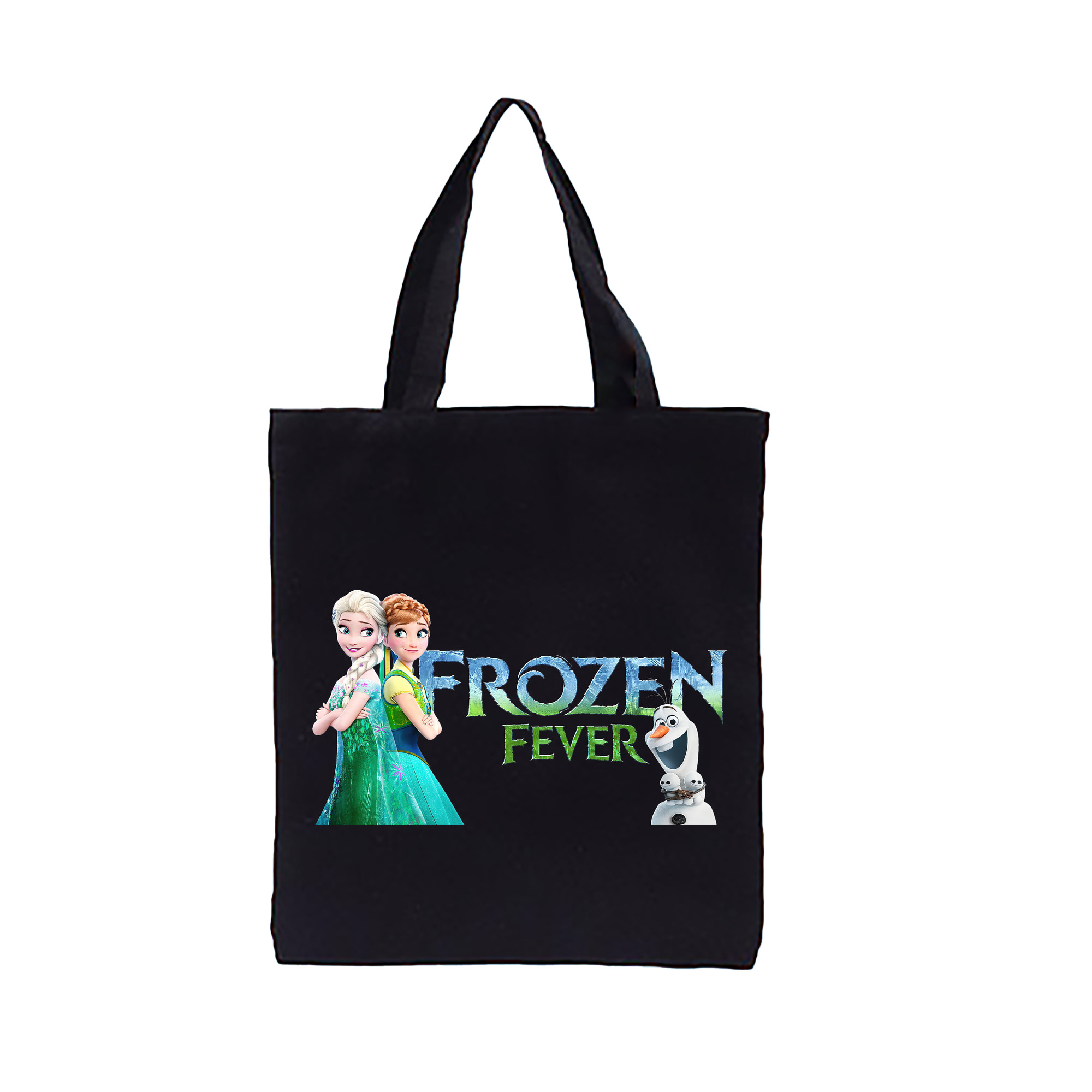 （画像用） アナと雪の女王 アンナ エルサ Frozen Anna Elsa 縦型キャンバス生地手提げバッグ　トートバッグ