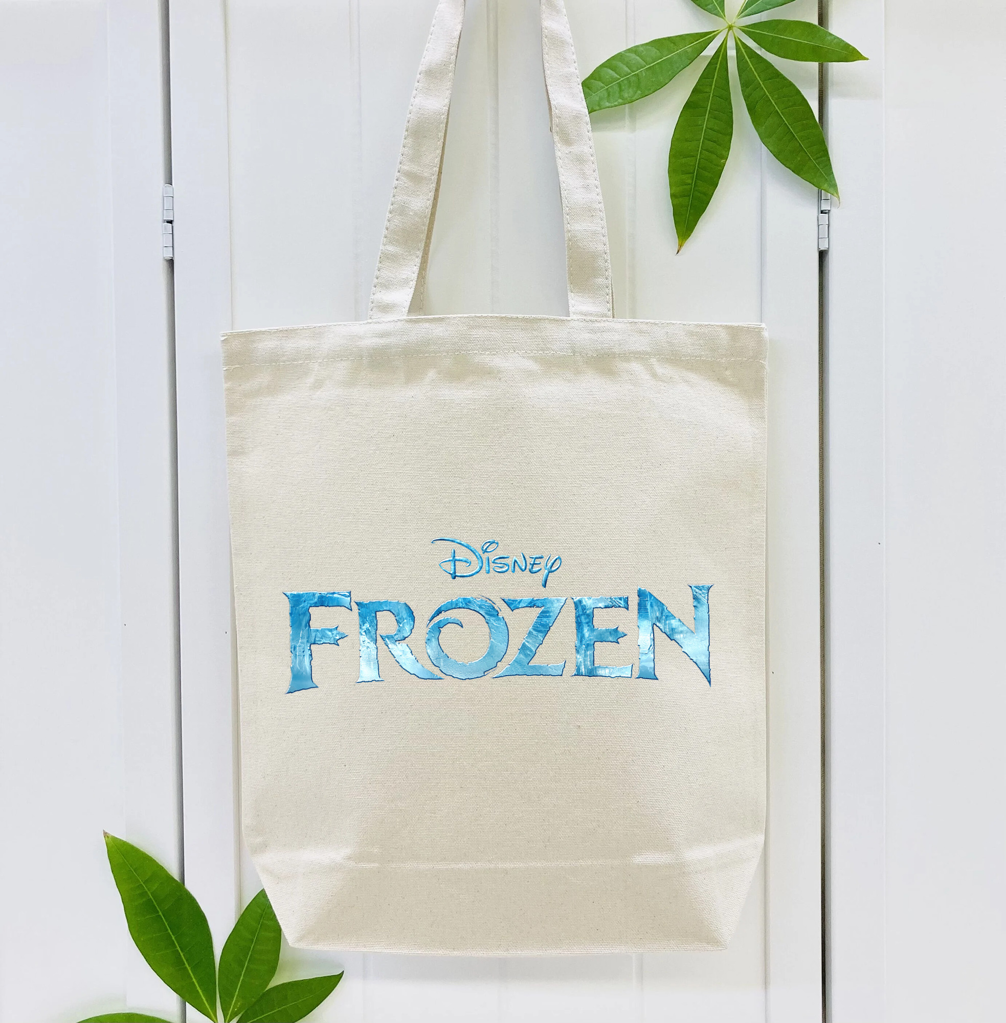 アナと雪の女王 アンナ エルサ Frozen Anna Elsa 縦型キャンバス生地手提げバッグ　トートバッグ