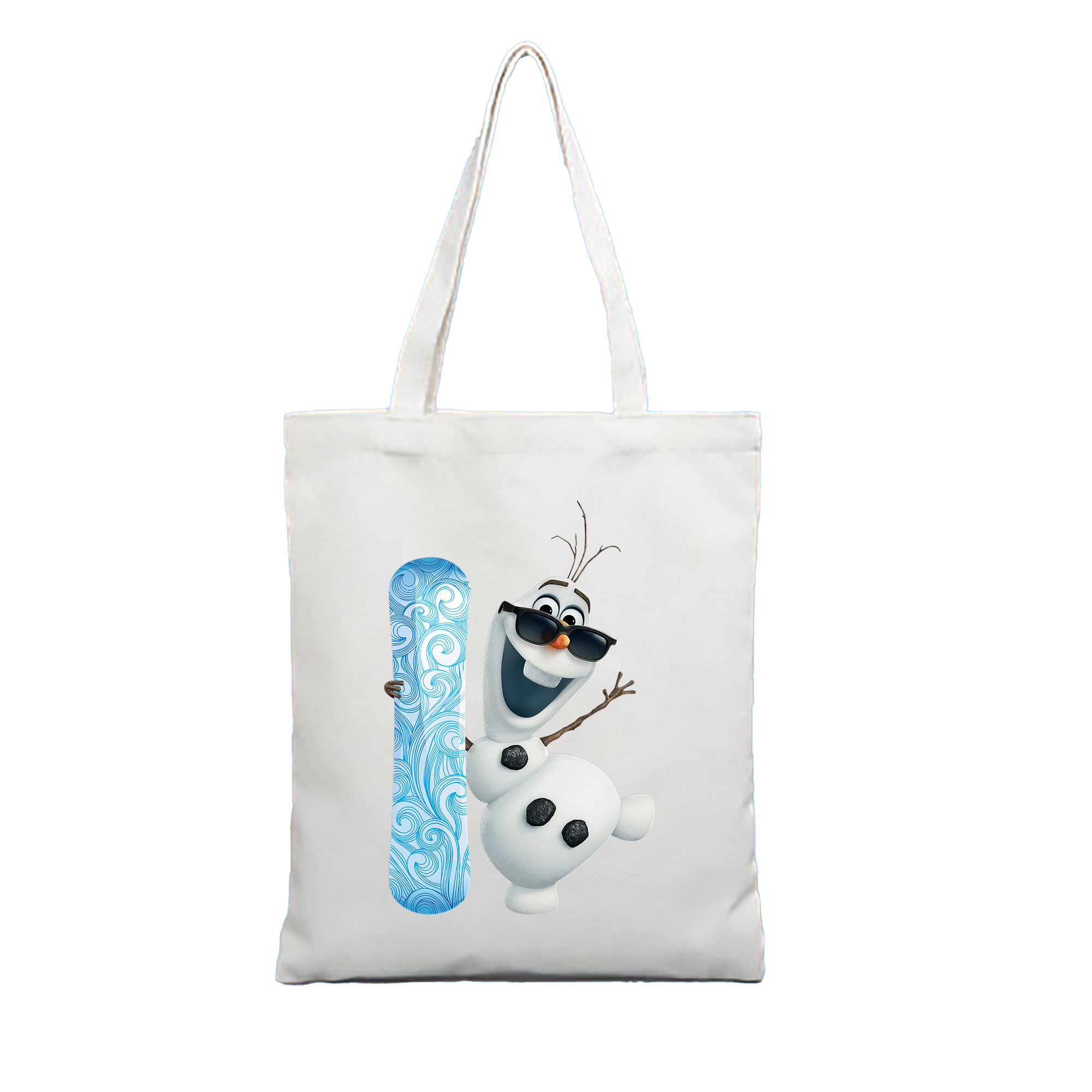 （画像用） アナと雪の女王 アンナ エルサ Frozen Anna Elsa 縦型キャンバス生地手提げバッグ　トートバッグ