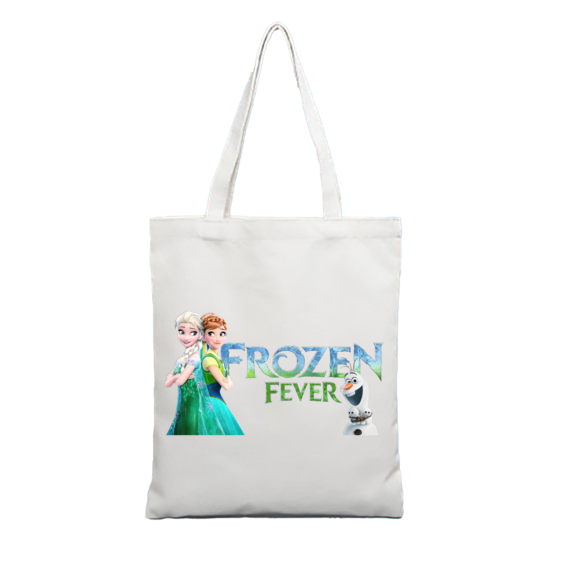 （画像用） アナと雪の女王 アンナ エルサ Frozen Anna Elsa 縦型キャンバス生地手提げバッグ　トートバッグ