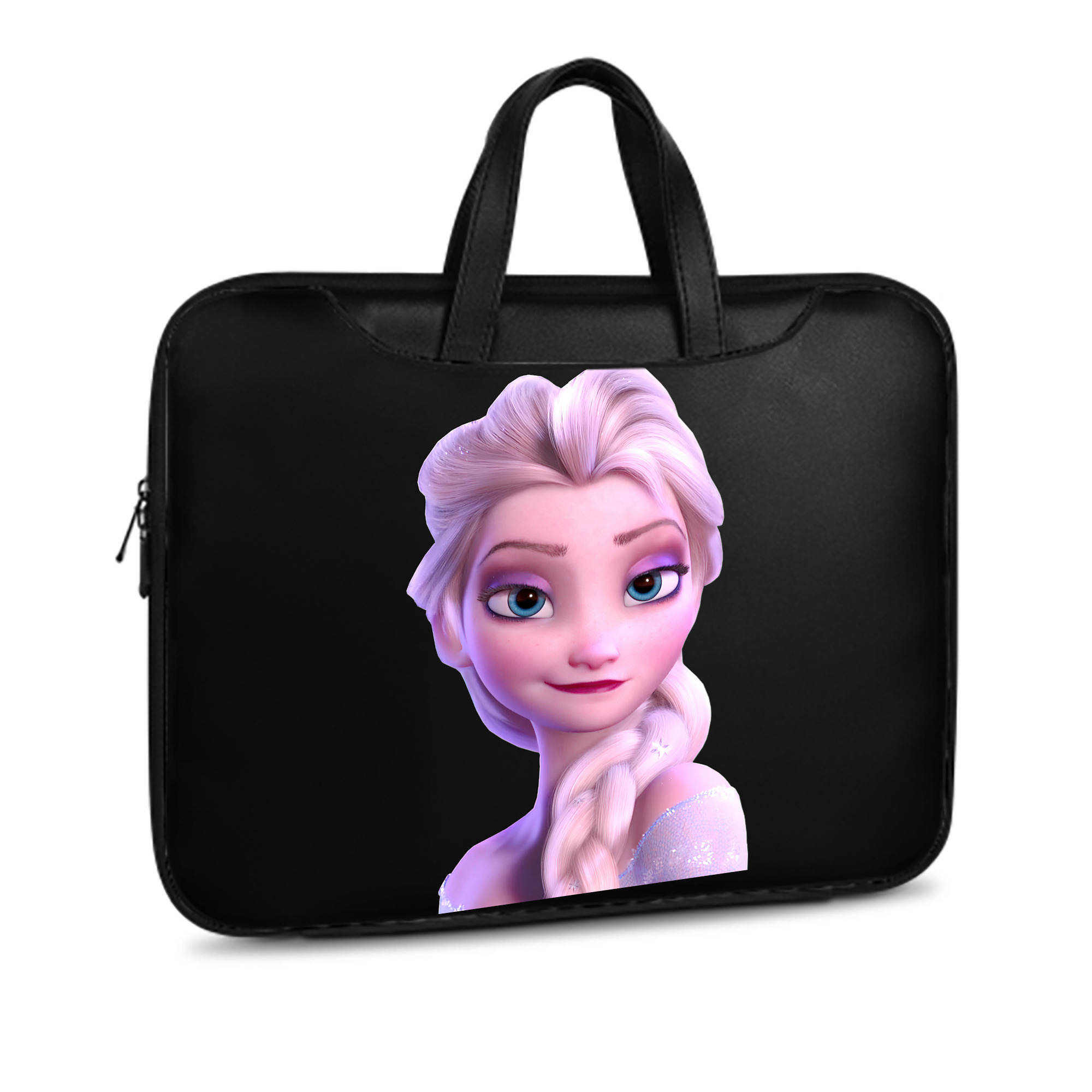 （画像用） アナと雪の女王 アンナ エルサ Frozen Anna Elsa レザーラップトップバッグ　ノートパソコンケース