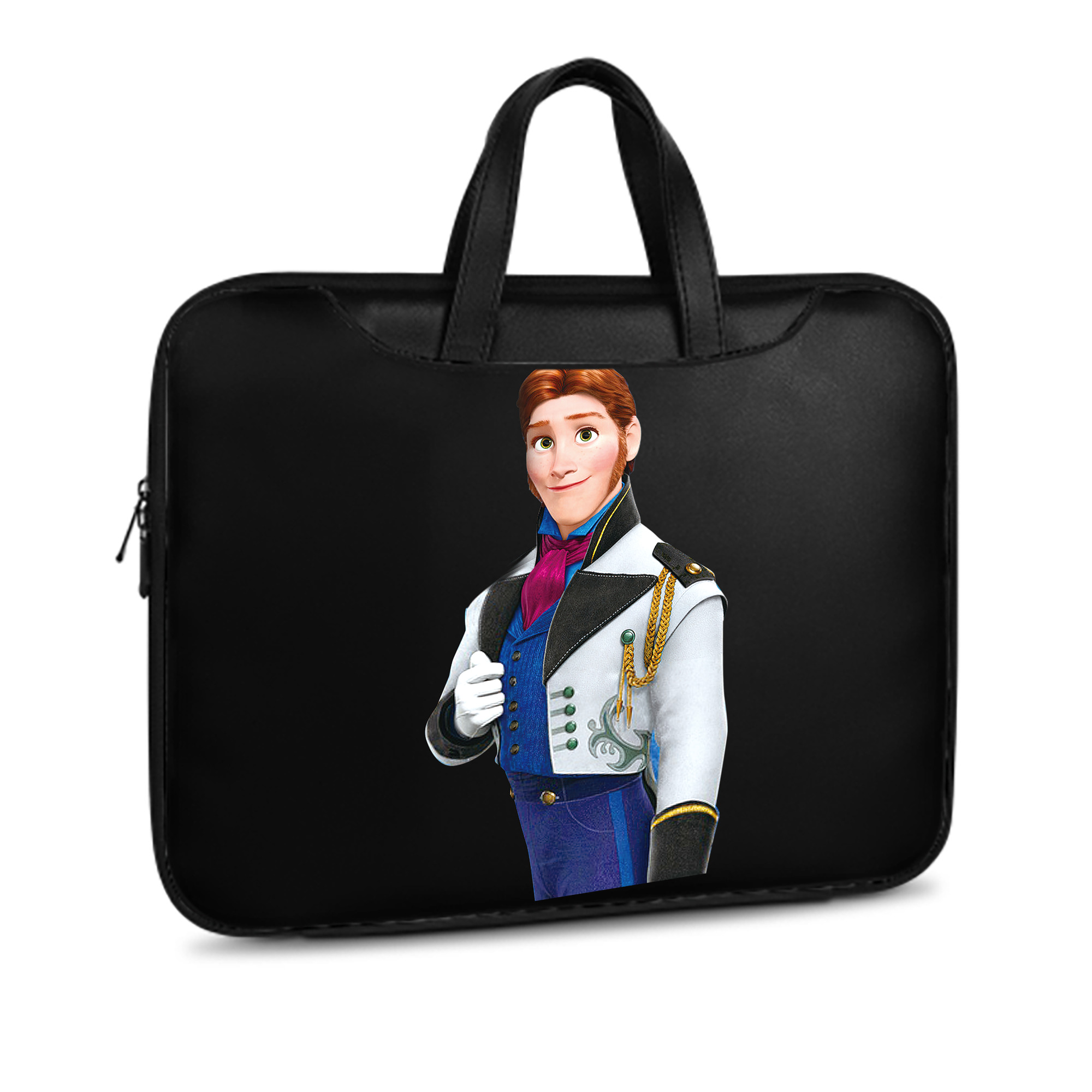 （画像用） アナと雪の女王 アンナ エルサ Frozen Anna Elsa レザーラップトップバッグ　ノートパソコンケース