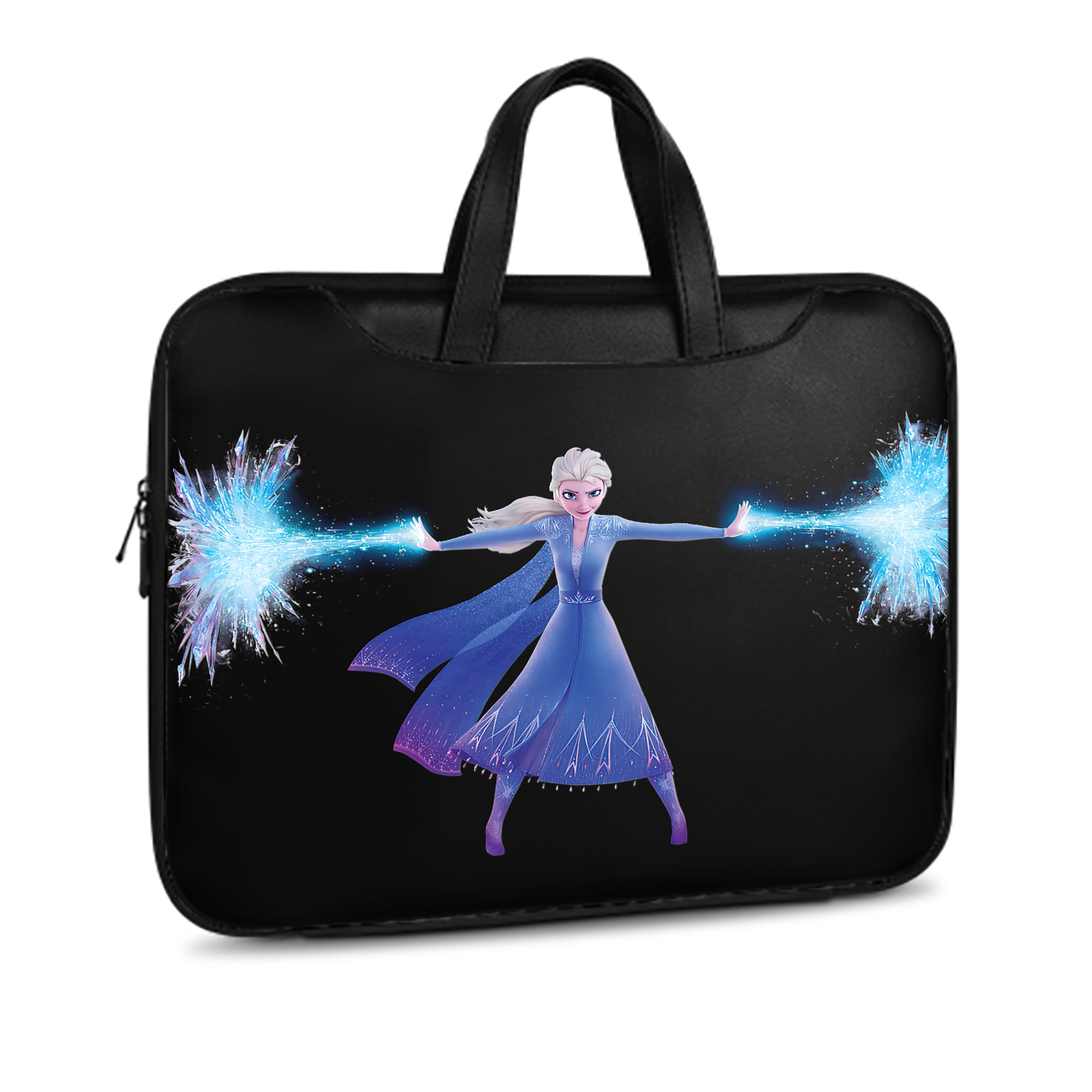 （画像用） アナと雪の女王 アンナ エルサ Frozen Anna Elsa レザーラップトップバッグ　ノートパソコンケース