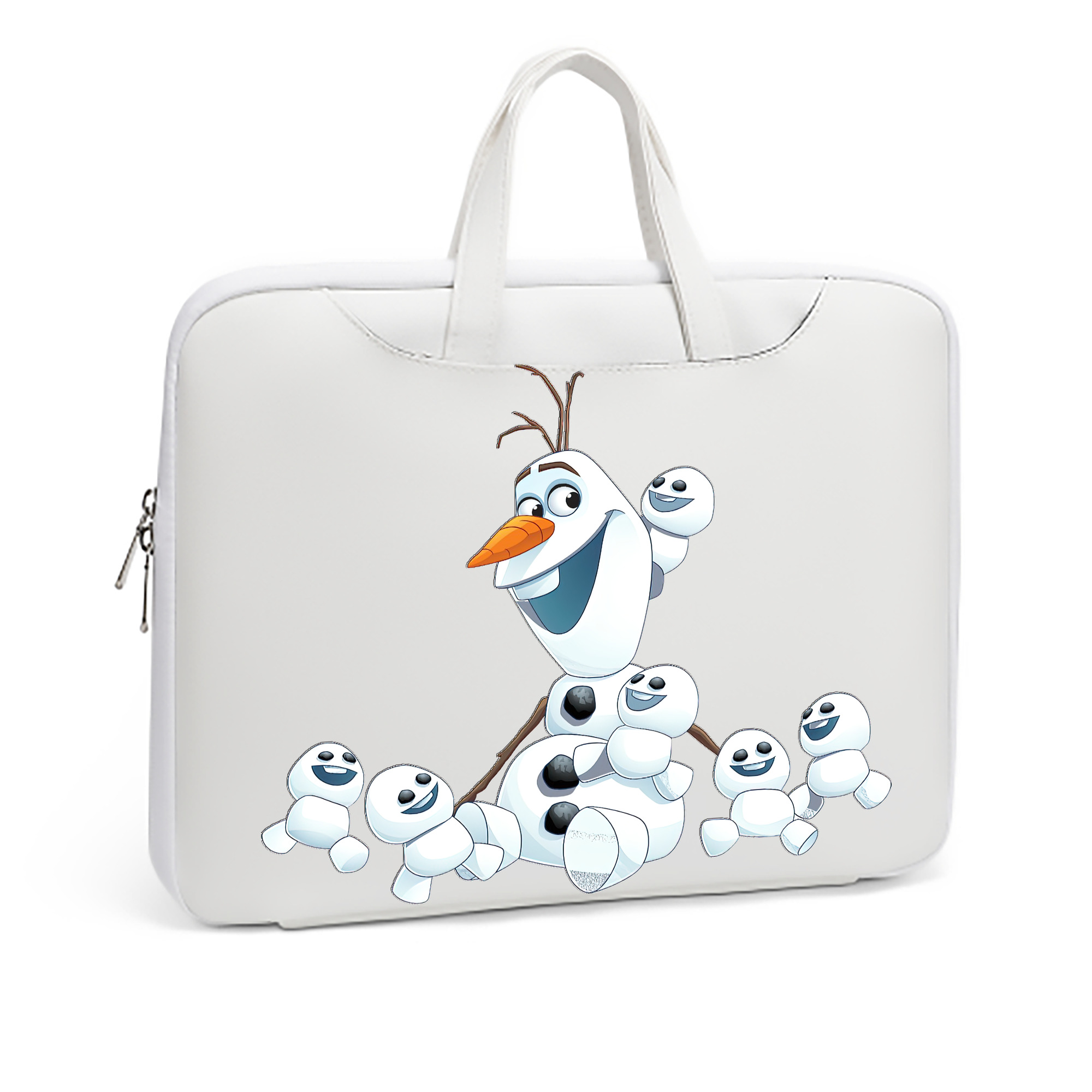 （画像用） アナと雪の女王 アンナ エルサ Frozen Anna Elsa レザーラップトップバッグ　ノートパソコンケース
