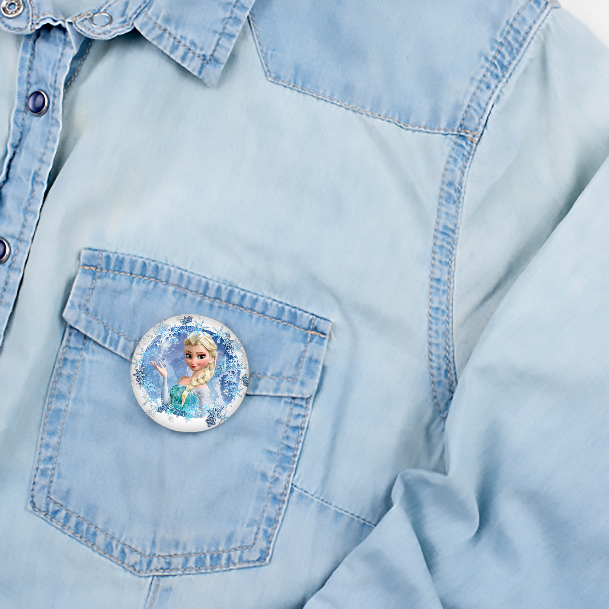 アナと雪の女王 アンナ エルサ Frozen Anna Elsa 6cm 缶バッジ 複数セット