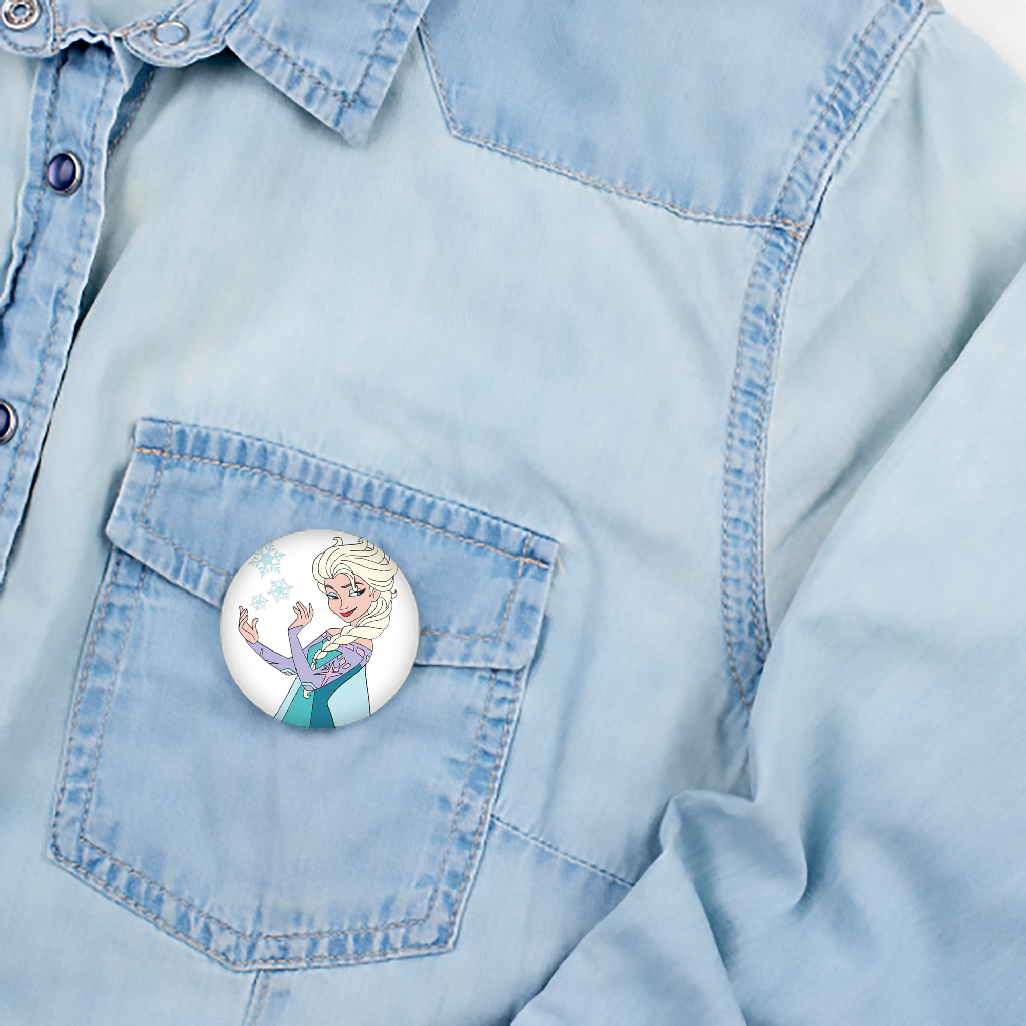 アナと雪の女王 アンナ エルサ Frozen Anna Elsa 6cm 缶バッジ 複数セット