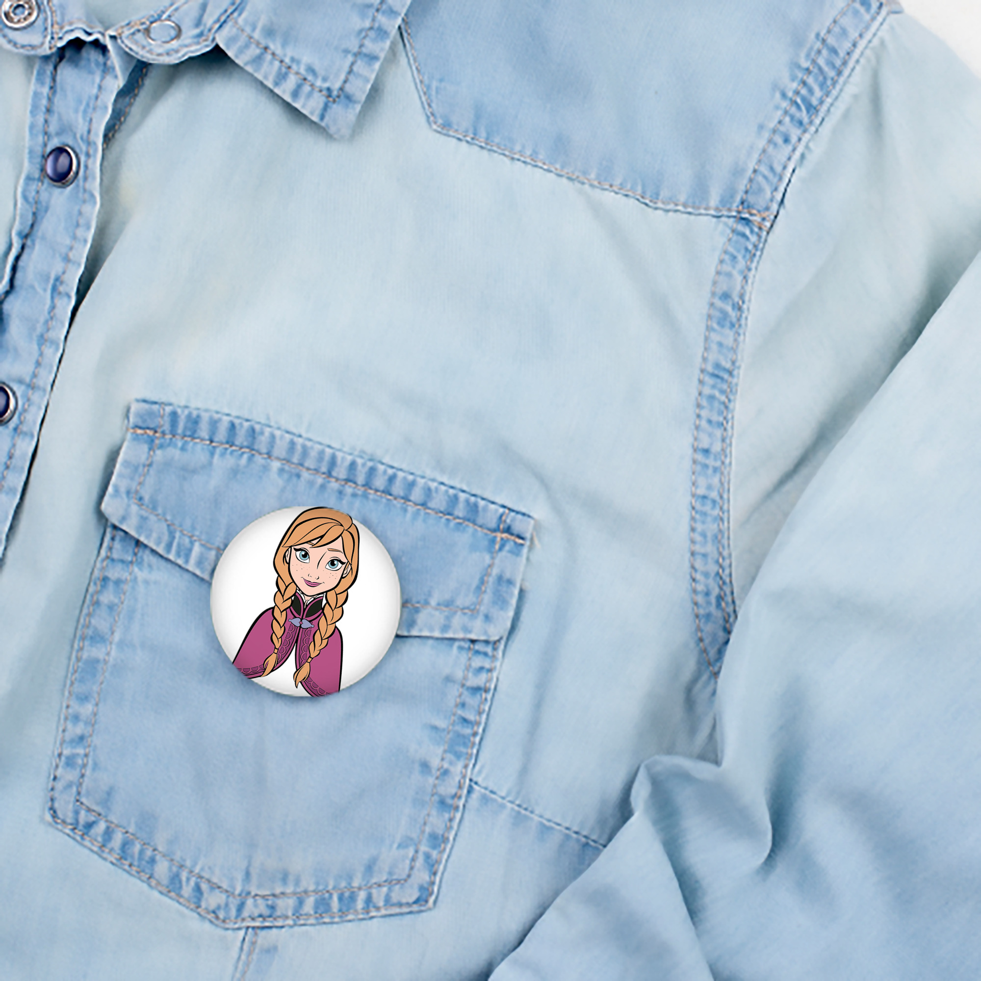 アナと雪の女王 アンナ エルサ Frozen Anna Elsa 6cm 缶バッジ 複数セット