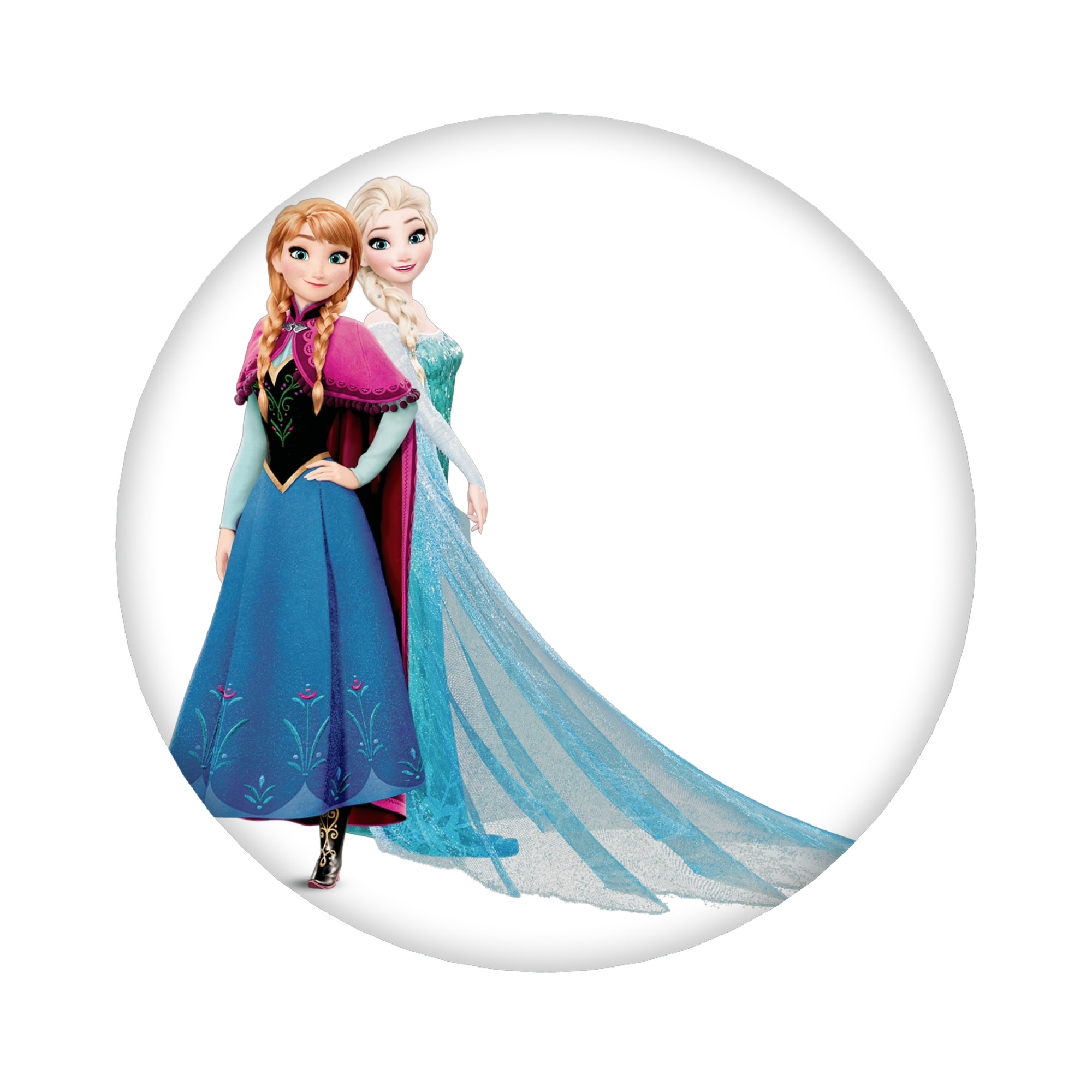 （画像用） アナと雪の女王 アンナ エルサ Frozen Anna Elsa 6cm 缶バッジ 複数セット