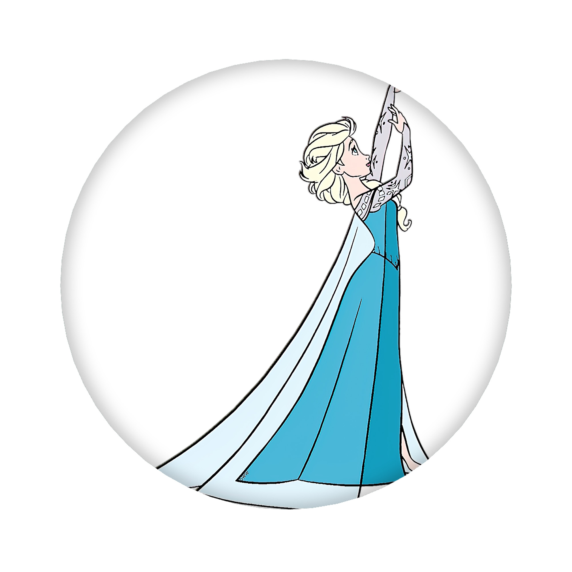 （画像用） アナと雪の女王 アンナ エルサ Frozen Anna Elsa 6cm 缶バッジ 複数セット