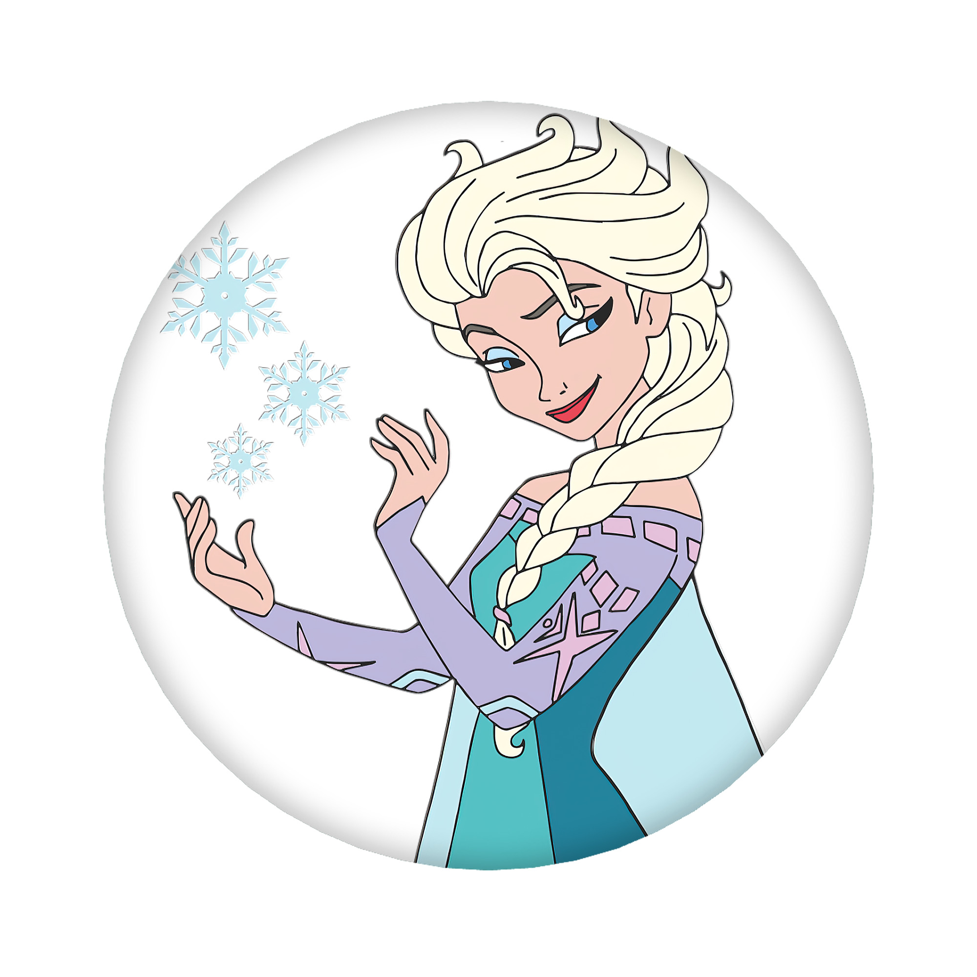 （画像用） アナと雪の女王 アンナ エルサ Frozen Anna Elsa 6cm 缶バッジ 複数セット