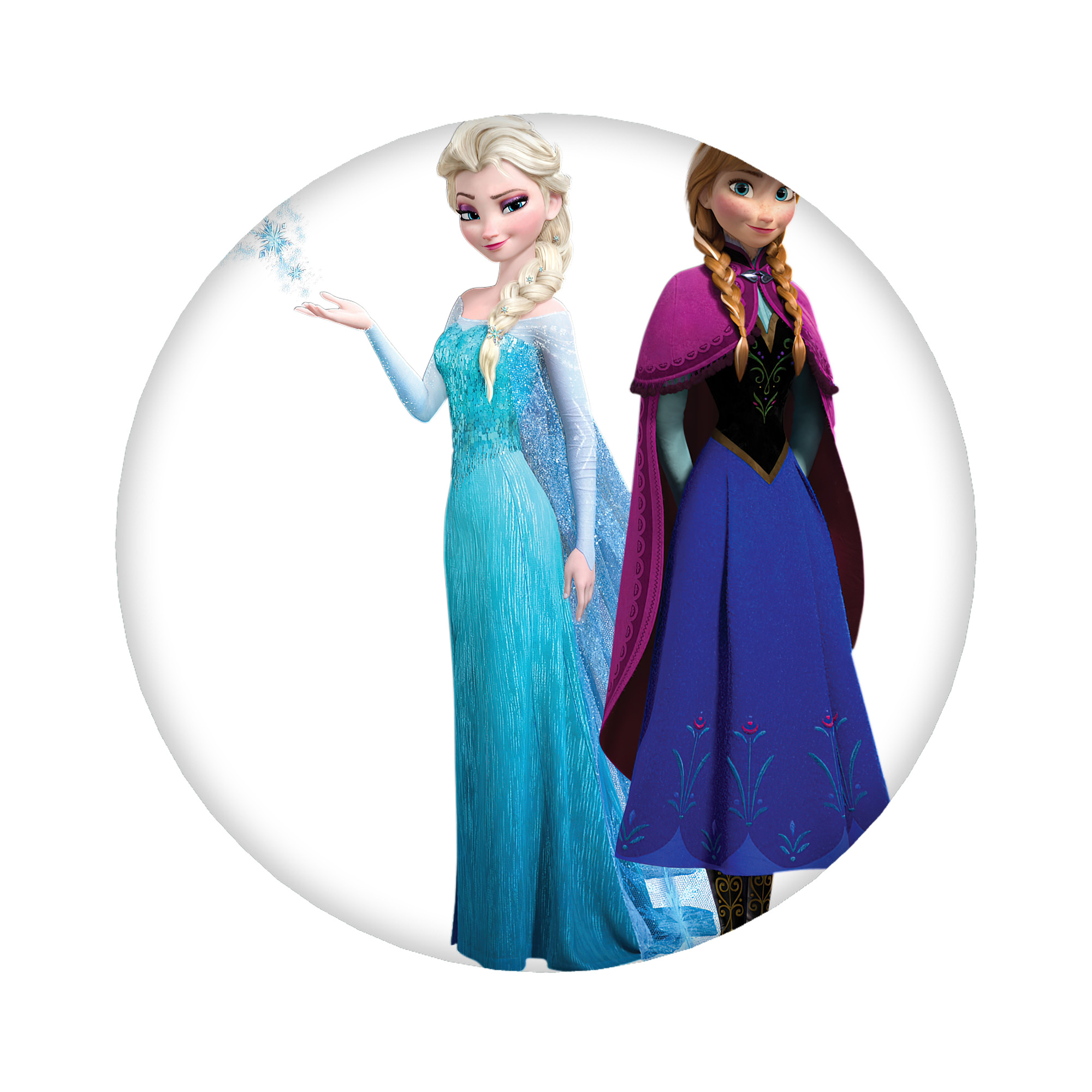（画像用） アナと雪の女王 アンナ エルサ Frozen Anna Elsa 6cm 缶バッジ 複数セット