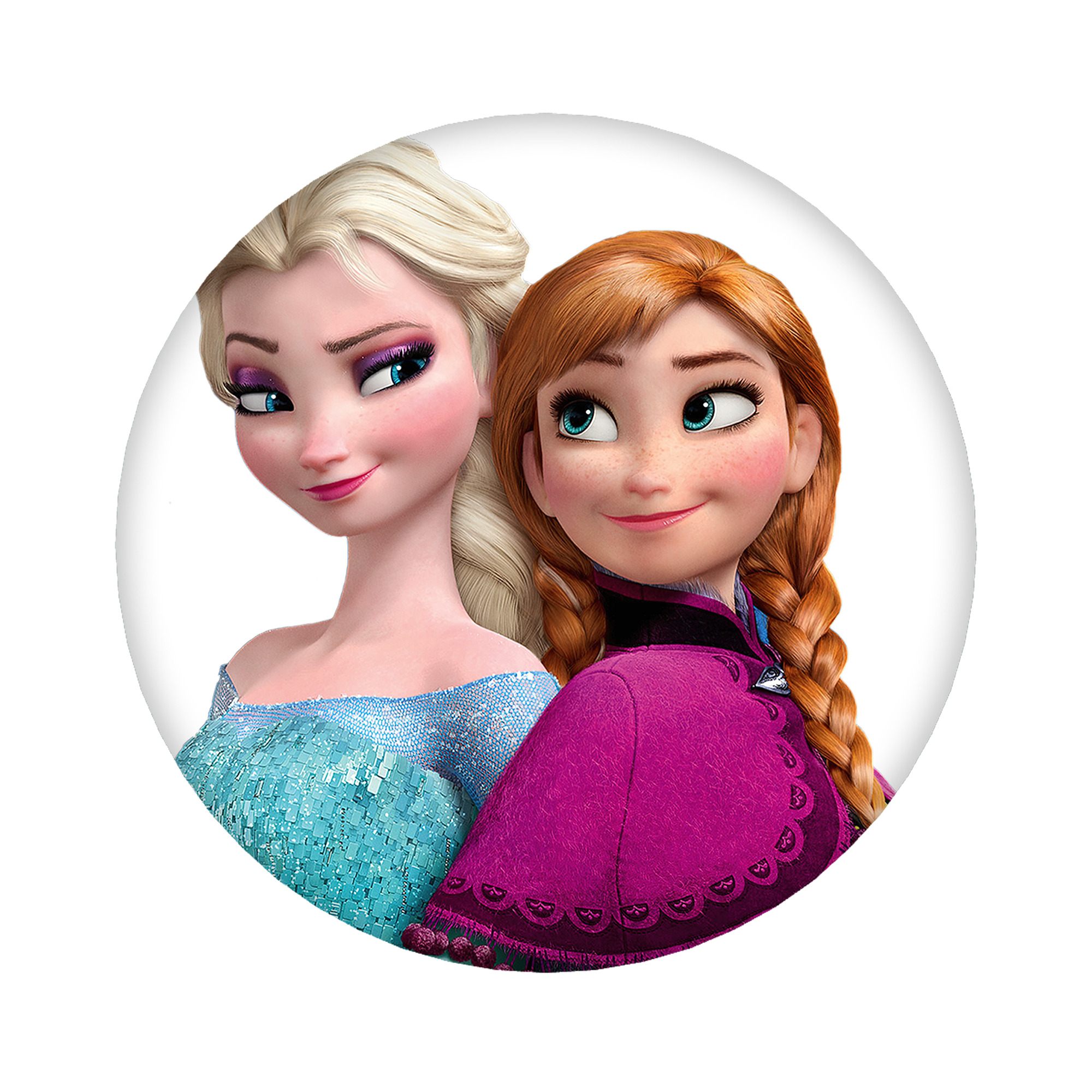 （画像用） アナと雪の女王 アンナ エルサ Frozen Anna Elsa 6cm 缶バッジ 複数セット