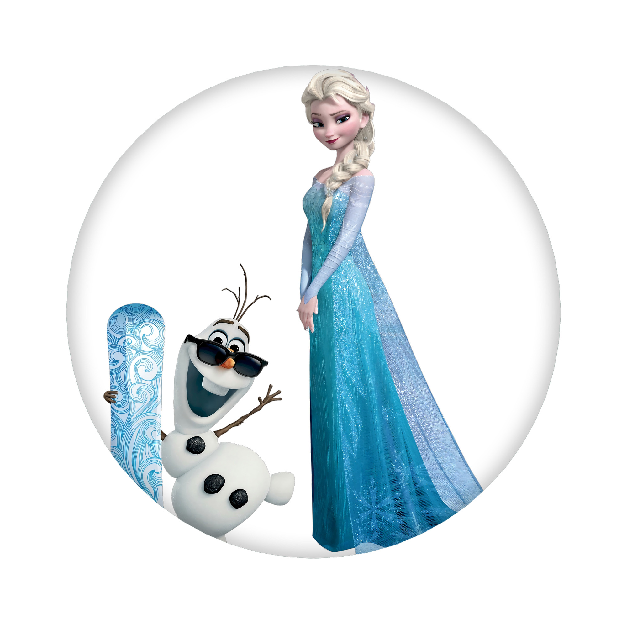 （画像用） アナと雪の女王 アンナ エルサ Frozen Anna Elsa 6cm 缶バッジ 複数セット